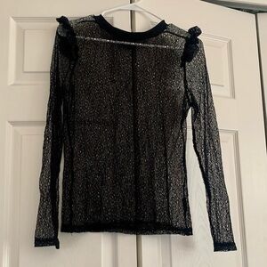 Who what wear grunge lace blouse